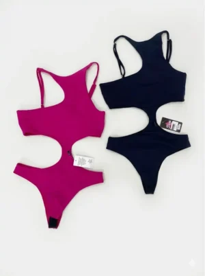 Body Sam Body Aberto na Barriga em Rosa Vibrante para Moda Feminina